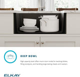 Elkay ELGU2522WH0 UnderMount Single Bowl Kitchen Sink