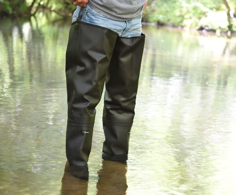 FROGG TOGGS Rana II PVC Bootfoot Hip Waders Felt Outsole Size 11