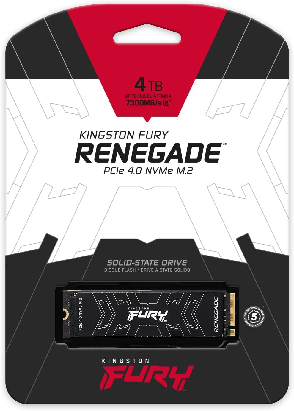 Kinghston Fury Renegade SSD 4000GB 7300MBps