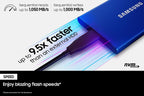 SAMSUNG T7 Portable SSD 500GB External SSD Blue