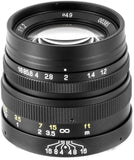 Mitakon ZhongYi 42.5mm f/1.2 (M43) MTKFW425MF12 Speedmaster Lens for Mirrorless Camera, Black, 42.5mm