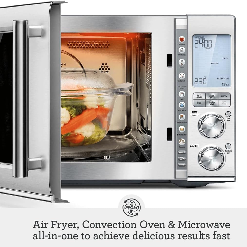 Breville BMO870BSS The Combi Wave 3in1 Microwave Oven Brushed Stainless Steel