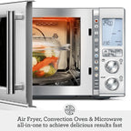 Breville BMO870BSS The Combi Wave 3in1 Microwave Oven Brushed Stainless Steel