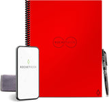Rocketbook Everlast Smart Reusable Notebook - Dotted Grid Eco-Friendly Notebook with 1 Pilot Frixion Pen & 1 Microfiber Cloth, Letter Size (8.5" x 11"), Atomic Red Cover