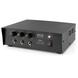 Pyle PMSA20 Compact PA Public Address Amplifier, Multi-Source 1/4’’ Audio/Microphone Inputs (50 Watt)