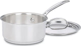 Cuisinart 719-14 Chef's Classic Stainless 1-Quart Saucepan with Cover Silver