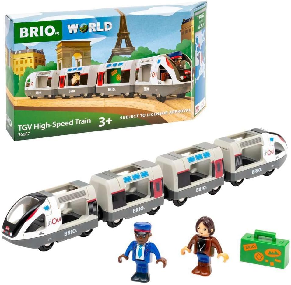 BRIO World TGV Trains of the World 36087 High Speed Train Toy Train Suitable for children over 3 years
