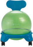 Gaiam Kids Balance Ball Chair - Classic Children's Stability Ball Chair, Alternative School Classroom Flexible Desk Seating for Active Students