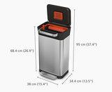 Joseph Joseph 30030 Titan Trash Compactor, 33.8 x 39 x 68.5cm, Stainless-Steel