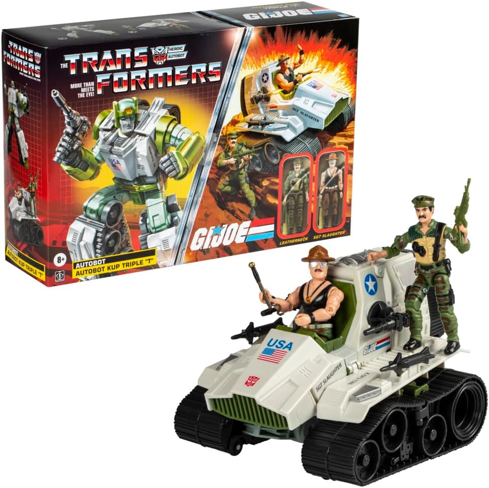 Transformers Collaborative GI Joe X Transformers Autobot Kup Triple T 8.98in Action Figure
