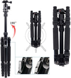 SIRUI Tripod for Camera, 2-in-1 Aluminum Camera Tripod Monopod, Compact Travel Tripod with 360 Panorama Ball Head