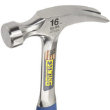 Estwing E3-16S 16 oz Straight Claw Hammer with Smooth Face & Shock Reduction Grip