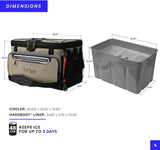 Arctic Zone Titan Deep Freeze Cooler - Zipperless Hardbody Cooler with Deep Freeze Insulation, HardBody Liner, and SmartShelf