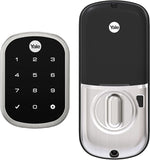 Yale Assure Deadbolt Lock, Satin Nickel Keyless Non-Connected Entry Door Lock with Digital Keypad Touchscreen for Code Entry, ‎YRD256-NR-619