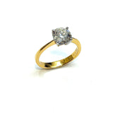 18KYG 1.63cts Round Brilliant Lab Grown Diamond Ring