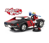 Jada Toys, 1:24 Diecast 1969 Chevy Corvette Stingray with Harley Quinn Figure
