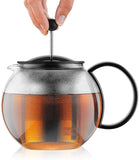 Bodum 1830-449B-Y21 Assam Tea Press with Glass Handle and Coloured Plastic Lid, 1L