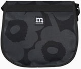 MARIMEKKO - Salli Pieni Heavyweight Wax Cotton Shoulder Bag (Unicco), Black