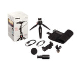 Shure MV88+ Video Kit MOTIV Video Kit Digital Stereo Condenser Microphone and Accessories for Smartphones, Black