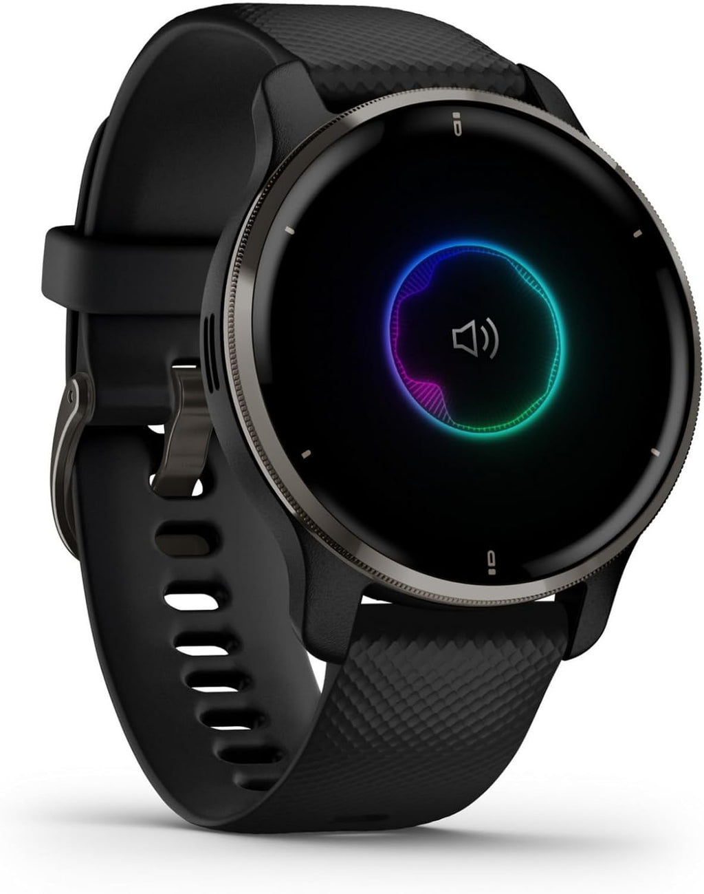 Garmin Venu 2 Plus, GPS Smartwatch with Call and Text, Advanced Health Monitoring and Fitness Features, Slate with Black Band