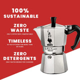 Bialetti 6800 Moka Express 6 Cups, Silver