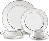 Mikasa Regent Bead 40-Piece Porcelain Dinnerware Set, Service for 8
