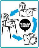 Lucky Baby Goodee Portable Booster Dining Chair With Adjustable Tray
