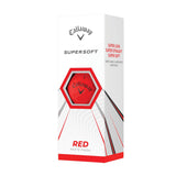 Callaway Golf Supersoft Matt Golf Balls Red Pack Of 12