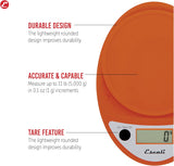 Escali P115PO Primo Lightweight Scale, Standard, Pumpkin Orange 11 Lb Capacity