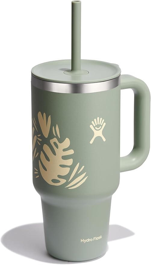 Hydro Flask All Around Travel Tumbler, 32 oz Capacity, Botanical Bliss Agave Main image