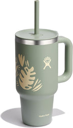 Hydro Flask All Around Travel Tumbler, 32 oz Capacity, Botanical Bliss Agave