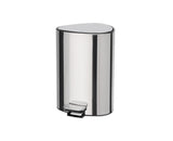 Joseph Joseph EasyStore Luxe Stainless Steel 5 Liter Pedal Trash Can with Bin Liner Storage, Soft-Close Lid, Removable Inner Bucket, for Bathroom, Bedroom, Office