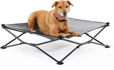 Coolaroo On The Go Elevated Pet Bed, Large, Grey