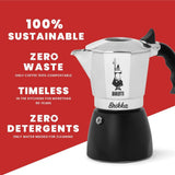 Bialetti 0007314 Brikka Express 2020 Stovetop Coffee Maker, 4 Cups, Black/Silver