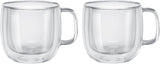 ZWILLING J.A. Henckels Cappuccino Glass Mug Set, Clear