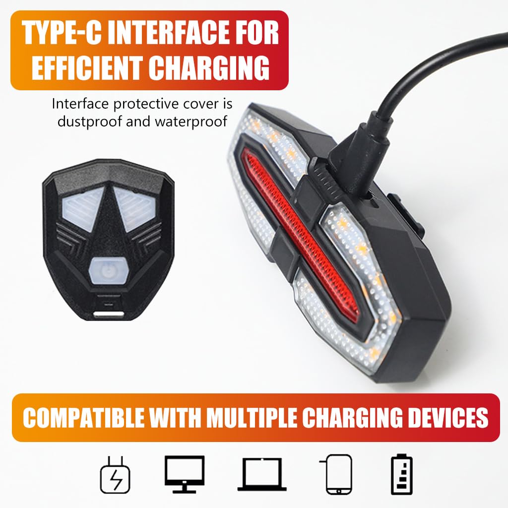 Wireless Remote Control Bike Turn Tail Light