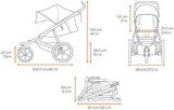 Thule Urban Glide 2 Jogging Stroller Single Dark Shadow