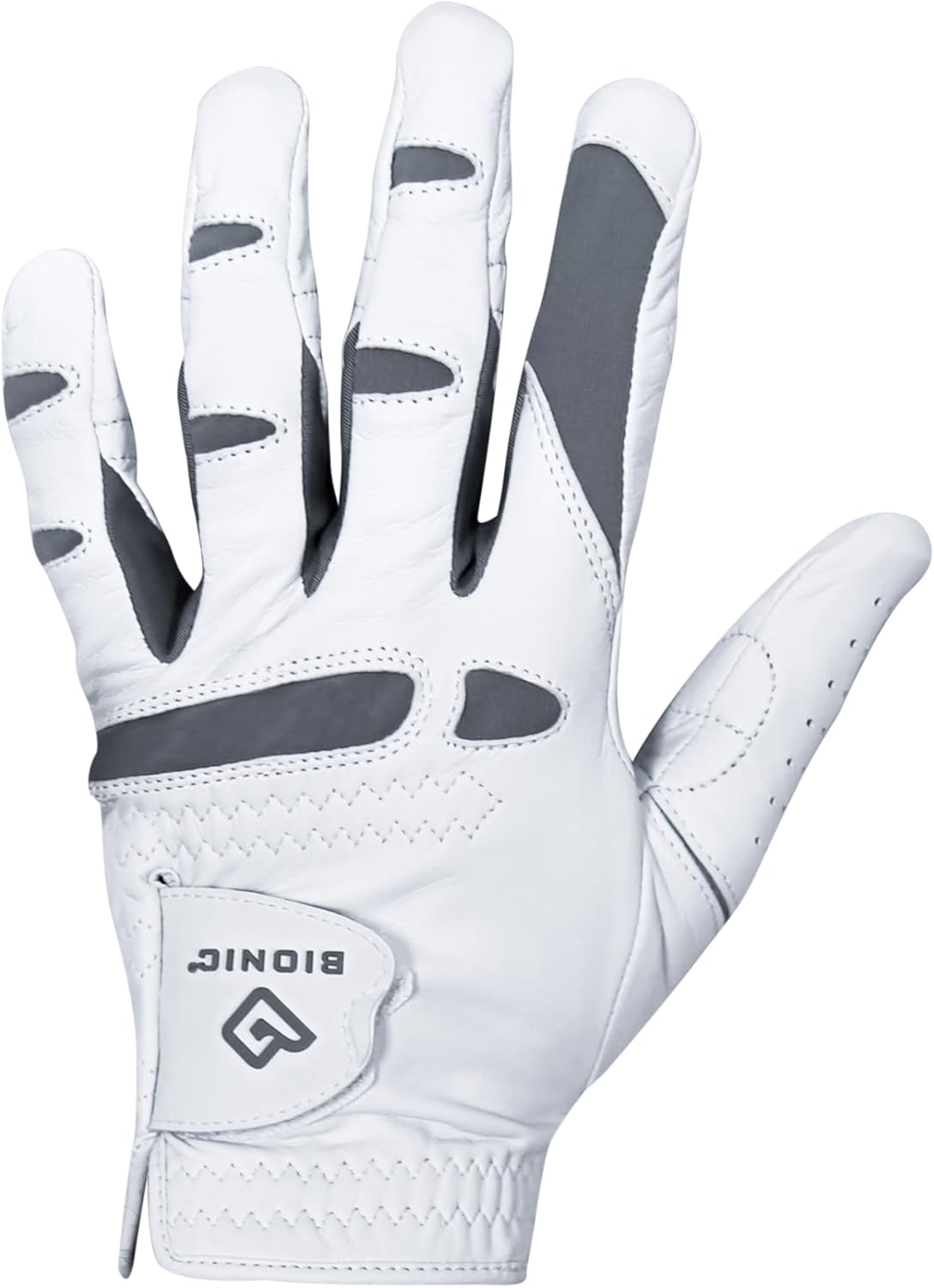 Bionic Mens Performance Grip Pro Premium Leather Golf Glove Mens Left White Large Main image