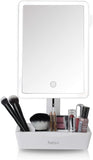 Fancii LED Lighted Large Vanity Makeup Mirror with 10X Magnifying Mirror - Dimmable Natural Light, Touch Screen, Dual Power, Adjustable Stand with Cosmetic Organizer (Gala)