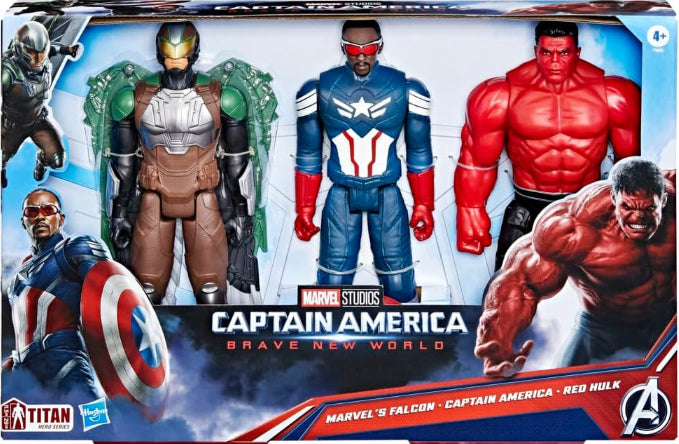 Marvel Avengers Captain America Brave New World Titan Hero Series Action Figure Set Secondary image