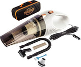 ThisWorx Car Vacuum Cleaner - Car Accessories - Small 12V High Power Handheld Portable Car Vacuum w/Attachments, 16 Ft Cord & Bag