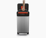 Joseph Joseph 30030 Titan Trash Compactor, 33.8 x 39 x 68.5cm, Stainless-Steel