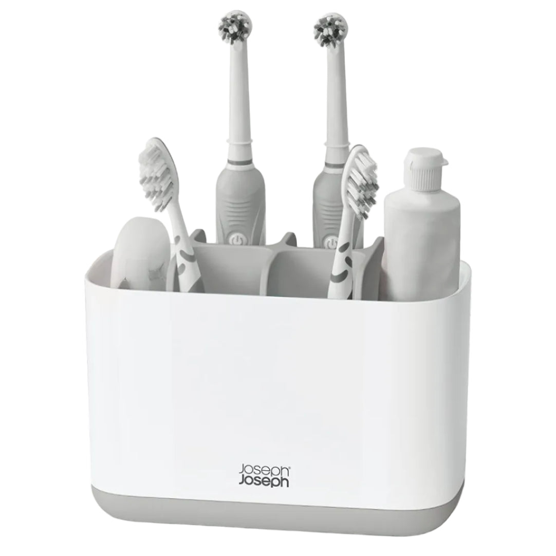 Joseph Joseph EasyStore Large Toothbrush Holder Grey White Secondary image