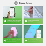 Nanoleaf Shapes Mini Triangles Light Panel Expansion Kit (10 Panels),NL48-1001TW-10PK,multi