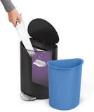 Simplehuman 6L SemiRound Step Can Matte Black