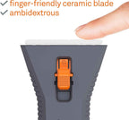 10591 Manual Utility Scraper Locking Ceramic Blade Rust Finger Friendly SoftTouch Comfort Grips