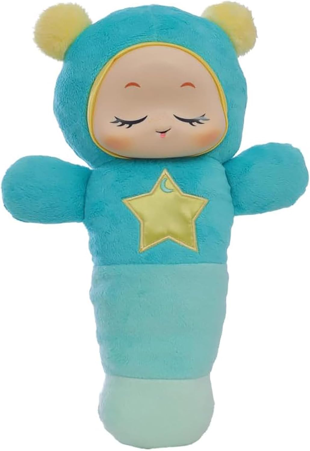 Playskool Glo Worm SmartSense Cry Sensor and Voice Recordable Soft Stuffed Soother Toy for Newborn, Baby and Toddler Main image