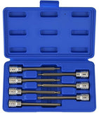 NEIKO 10243A Extra Long Ball End Hex Bit | 7pc Allen Socket Set | 3mm to 10mm | S2 and Cr-V Steel | Metric | 4-1/4” Length