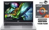 Acer Aspire 3 A315-44P-R83V (Silver) 15.6-inch FHD Display Laptop| Ryzen 7 5700 | 512GB SSD Storage | 16GB RAM