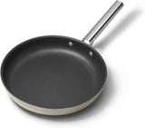 Smeg CKFF3001CRM Non-Stick Frying Pan, 30cm, Cream